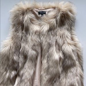 Topshop Faux Fur Vest